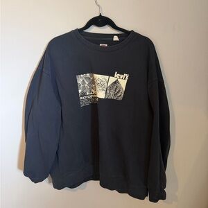 Levi's Dark Gray Graphic Crewneck Sweater